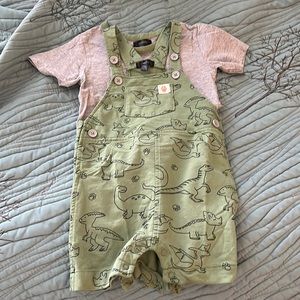 Sage 18 Mo Dino Overall Set